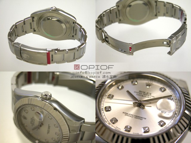 ロレックス ROLEX パーペチュアル　デイトジャストII　メンズ 116334G オイスターブレス シルバー腕時計激安販売