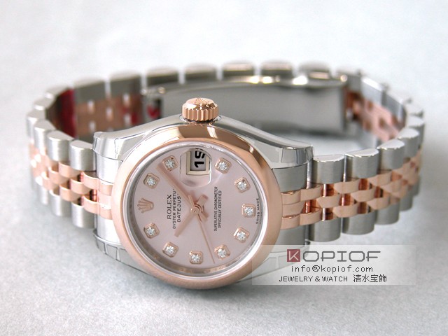ロレックス ROLEX パーペチュアル　デイトジャスト　レディース 179161G ジュビリーブレス ブランドコピー腕時計専門店