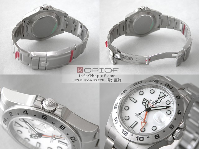 ロレックス ROLEX エクスプローラーII　新型 216570 ホワイト ブランドコピー代引き腕時計
