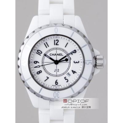 シャネル CHANEL J12 H0968 33mm ホワイトセラミックブレス ホワイトレプリカ腕時計販売