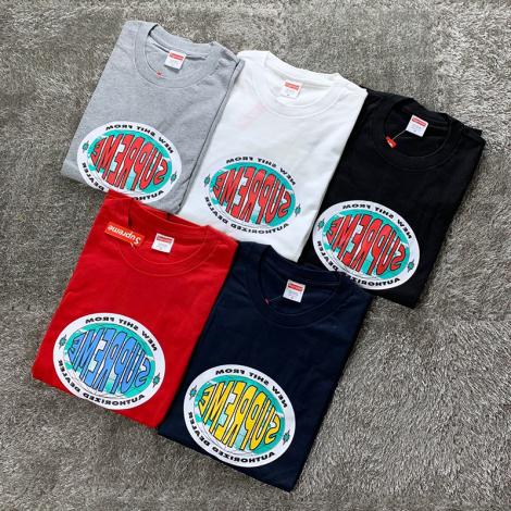 シュプリーム Supreme メンズ/レディース 5色 クルーネック Tシャツ カップル 綿 高評価スーパーコピー代引き国内発送