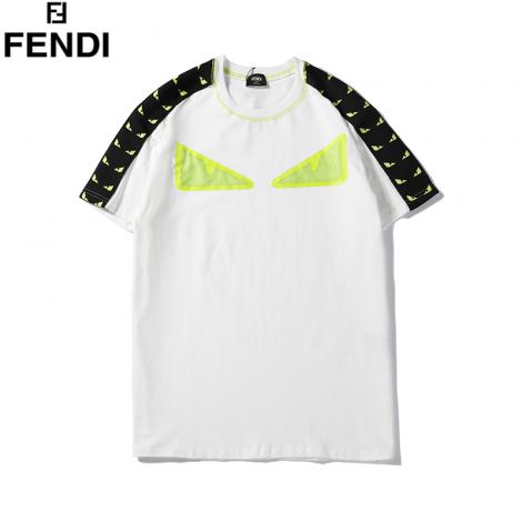 フェンディ FENDI メンズ/レディース 2色 クルーネック Tシャツ 綿 おすすめブランド通販口コミ