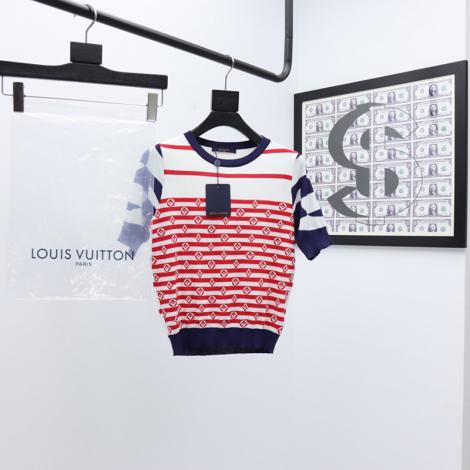 ブランド国内ルイヴィトン LOUIS VUITTON レディース クルーネック Tシャツ セーター半袖 2020年新作スーパーコピー激安販売専門店