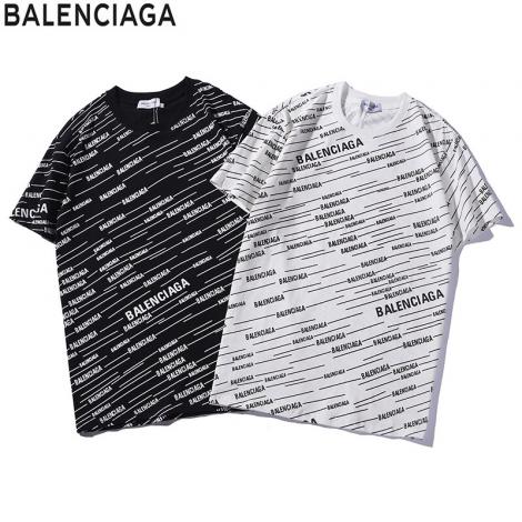 バレンシアガ BALENCIAGA メンズ/レディース 2色 クルーネック Tシャツ 綿 2020年新作スーパーコピーブランド激安販売専門店
