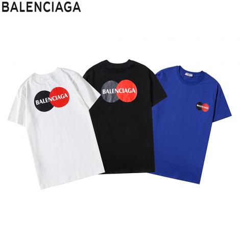 バレンシアガ BALENCIAGA メンズ/レディース 3色 Tシャツ 綿 クルーネック 2020年春夏新作偽物代引き対応