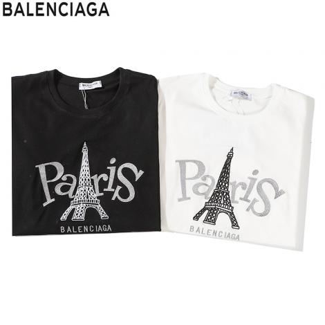 ブランド後払いバレンシアガ BALENCIAGA メンズ/レディース 2色 クルーネック Tシャツ 綿 2020年春夏新作スーパーコピー激安販売