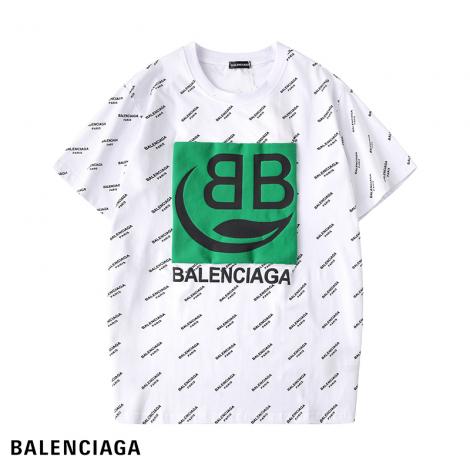 バレンシアガ BALENCIAGA メンズ/レディース 2色 クルーネック Tシャツ 綿 2020年春夏新作コピーブランド激安販売専門店