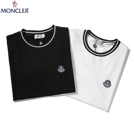 モンクレール MONCLER メンズ/レディース カップル 2色 クルーネック Tシャツ 綿 おすすめスーパーコピー代引き国内発送