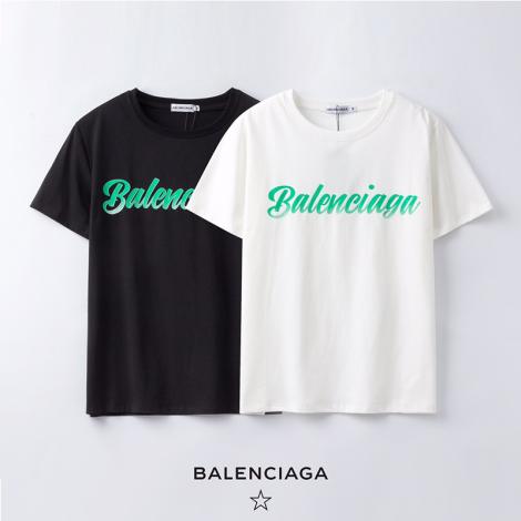バレンシアガ BALENCIAGA メンズ/レディース 2色 クルーネック Tシャツ 綿 カップル 2020年新作スーパーコピー専門店