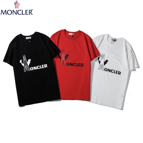 モンクレール MONCLER メンズ/レディース 3色 クルーネック Tシャツ 綿 カップル おすすめスーパーコピーブランド