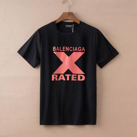 バレンシアガ BALENCIAGA メンズ/レディース 2色 クルーネック Tシャツ 綿  2020年新作最高品質コピー代引き対応