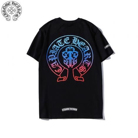 クロムハーツ Chrome Hearts メンズ/レディース 2色 クルーネック Tシャツ 綿 カップル 高評価レプリカ口コミ販売