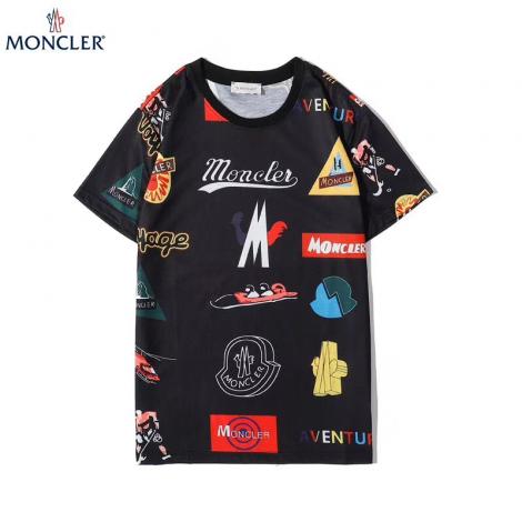 モンクレール MONCLER メンズ/レディース クルーネック Tシャツ 綿 2色 カップル 2020年春夏新作スーパーコピー通販