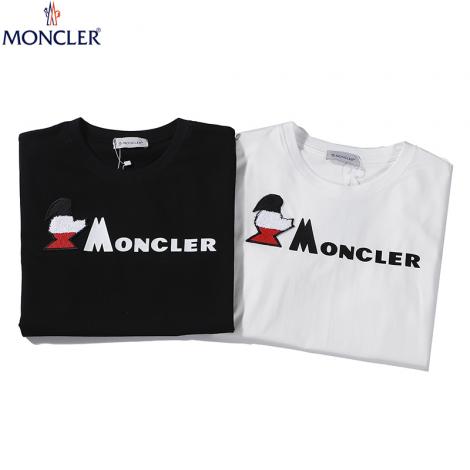 ブランド可能モンクレール MONCLER メンズ/レディース 2色 クルーネック 綿 Tシャツ カップル 新作 人気ブランドコピー専門店