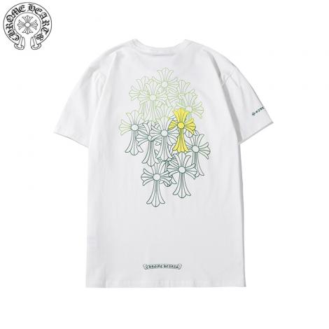 クロムハーツ Chrome Hearts メンズ/レディース カップル 2色 クルーネック Tシャツ 綿 2020年新作スーパーコピー国内発送専門店