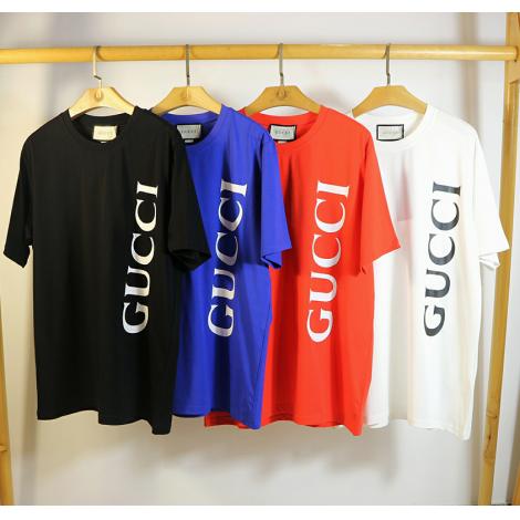 グッチ GUCCI メンズ/レディース 4色 クルーネック 綿 Tシャツ カップル 2020年春夏新作スーパーコピーブランド