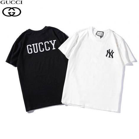 グッチ GUCCI メンズ/レディース 2色 クルーネック Tシャツ 綿 カップル 美品激安 代引き口コミ
