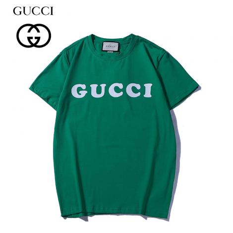 グッチ GUCCI メンズ/レディース 3色 クルーネック Tシャツ 綿 高評価スーパーコピーブランド代引き