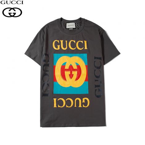 グッチ GUCCI メンズ/レディース クルーネック 綿 Tシャツ 定番人気スーパーコピー安全後払い専門店
