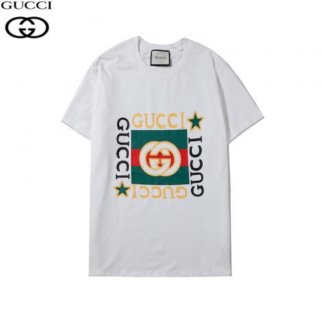 グッチ GUCCI メンズ/レディース 2色 クルーネック Tシャツ 綿 