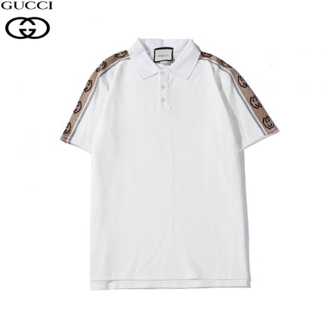 グッチ GUCCI メンズ/レディース 2色 ポロシャツ 折り襟 Tシャツ 綿 カップル 新品同様ブランド通販口コミ