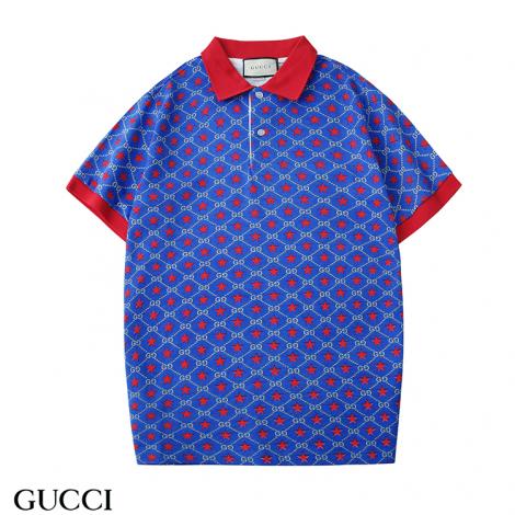 グッチ GUCCI メンズ/レディース 2色 折り襟 ポロシャツ Tシャツ 綿 新入荷コピー口コミ