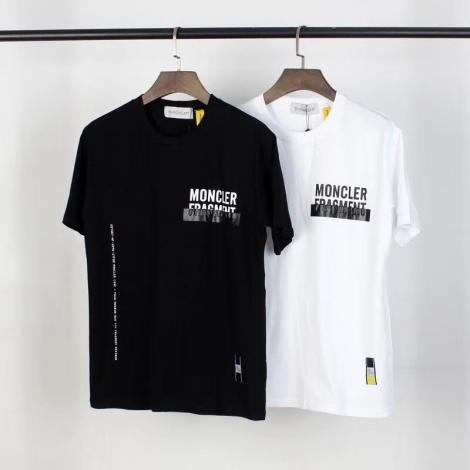 モンクレール MONCLER メンズ/レディース クルーネック Tシャツ 綿 2色 送料無料レプリカ 代引き