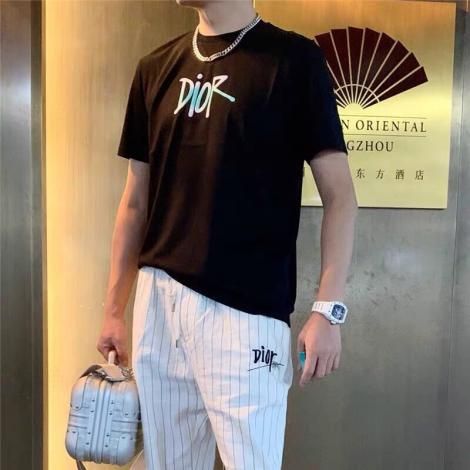 ディオール Dior メンズ/レディース 2色 クルーネック 綿 Tシャツ 2020年春夏新作スーパーコピー国内発送専門店