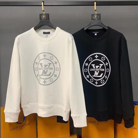ブランド後払いルイヴィトン LOUIS VUITTON メンズ/レディース クルーネック スウェット 2色 新作 定番人気コピーブランド激安販売専門店