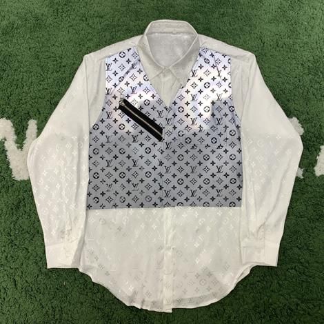 ルイヴィトン LOUIS VUITTON メンズ/レディース カップル 2色 長袖 シャツ 美品最高品質コピー
