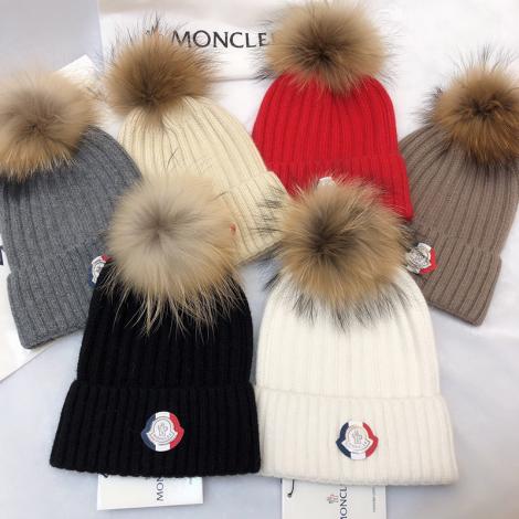 モンクレール MONCLER レディース 秋冬 6色 ニット帽 ビーニー  毛糸の帽子 おすすめブランドコピー代引き