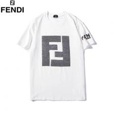 ブランド通販フェンディ FENDI メンズ/レディース 2色 クルーネック Tシャツ 綿 カップル 新入荷偽物販売口コミ