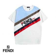 ブランド安全フェンディ FENDI メンズ/レディース 4色 クルーネック Tシャツ 綿  カップル 人気コピー口コミ