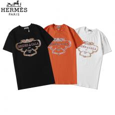 エルメス  HERMES メンズ/レディース クルーネック Tシャツ 綿 3色 2020年春夏新作スーパーコピー代引き国内発送