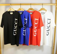 グッチ GUCCI メンズ/レディース 4色 クルーネック 綿 Tシャツ カップル 2020年春夏新作スーパーコピーブランド