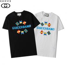 グッチ GUCCI メンズ/レディース 2色 クルーネック 綿 Tシャツ 新作ブランドコピー激安販売専門店