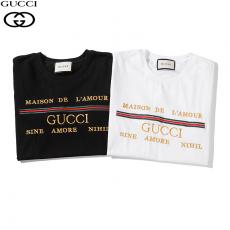 グッチ GUCCI メンズ/レディース 2色 クルーネック Tシャツ 綿 カップル 2020年新作コピー代引き