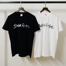 シュプリーム Supreme メンズ/レディース カップル クルーネック Tシャツ 綿 2色 高評価ブランドコピー専門店