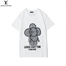 ブランド後払いルイヴィトン LOUIS VUITTON メンズ/レディース カップル Tシャツ 綿 2色 クルーネック  新品同様スーパーコピーブランド