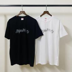 シュプリーム Supreme メンズ/レディース カップル 2色 クルーネック Tシャツ 綿 定番人気コピー口コミ