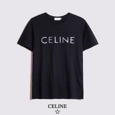 セリーヌ CELINE M L XL メンズ/レディース カップル クルーネック 4色 Tシャツ 綿 2020年春夏新作偽物代引き対応