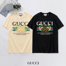 ブランド通販グッチ GUCCI メンズ/レディース カップル クルーネック 綿 Tシャツ 2色 新入荷スーパーコピーブランド