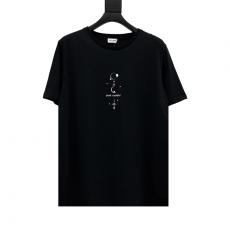 イヴ・サンローラン YSL カップル クルーネック Tシャツ 綿 2020年新作スーパーコピーブランド激安国内発送販売専門店