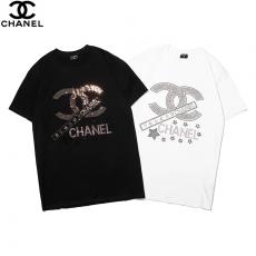 シャネル CHANEL メンズ/レディース 2色 クルーネック Tシャツ 綿 カップル  新品同様レプリカ激安代引き対応