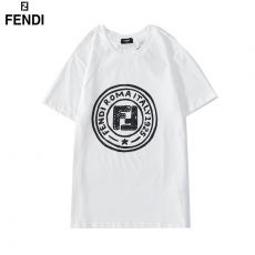 ブランド国内フェンディ FENDI メンズ/レディース カップル 2色 綿 Tシャツ クルーネック 新品同様ブランドコピー専門店
