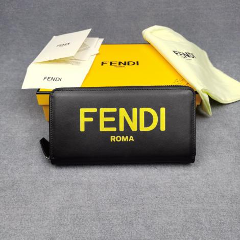 フェンディ 長財布 高品質 FENDI 黒色 ファスナー 最新作人気 868568