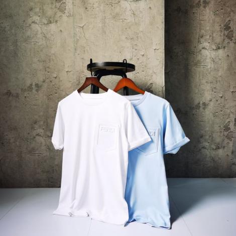 クルーネック Tシャツ FENDI 2021最新/限定 高品質 2色 フェンディ 通気性と快適性 メンズ/レディース 綿スーパーコピー代引き可能