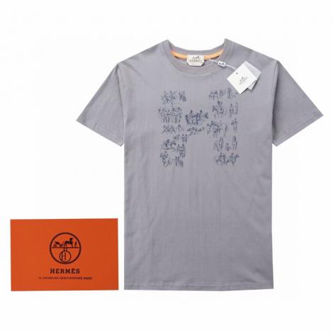 HERMES Tシャツ 話題の新作 エルメス 3色 クルーネック メンズ/レディース  大人気 即完売必至本当に届くスーパーコピー工場直営優良サイト