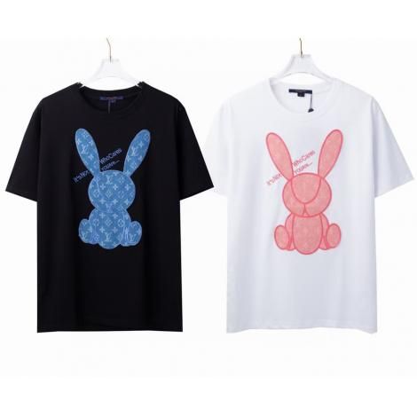 カップル Tシャツ LOUIS VUITTON 2色 2021年新作 お洒落に ルイヴィトン メンズ/レディース カジュアル クルーネック 柔らかい 上品スーパーコピー代引き安全後払い優良工場直売サイト