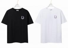 クルーネック 2色 カップル Tシャツ ディオール 新作・重宝 Dior 男女兼用 綿 争奪戦スーパーコピー販売工場直営口コミ店